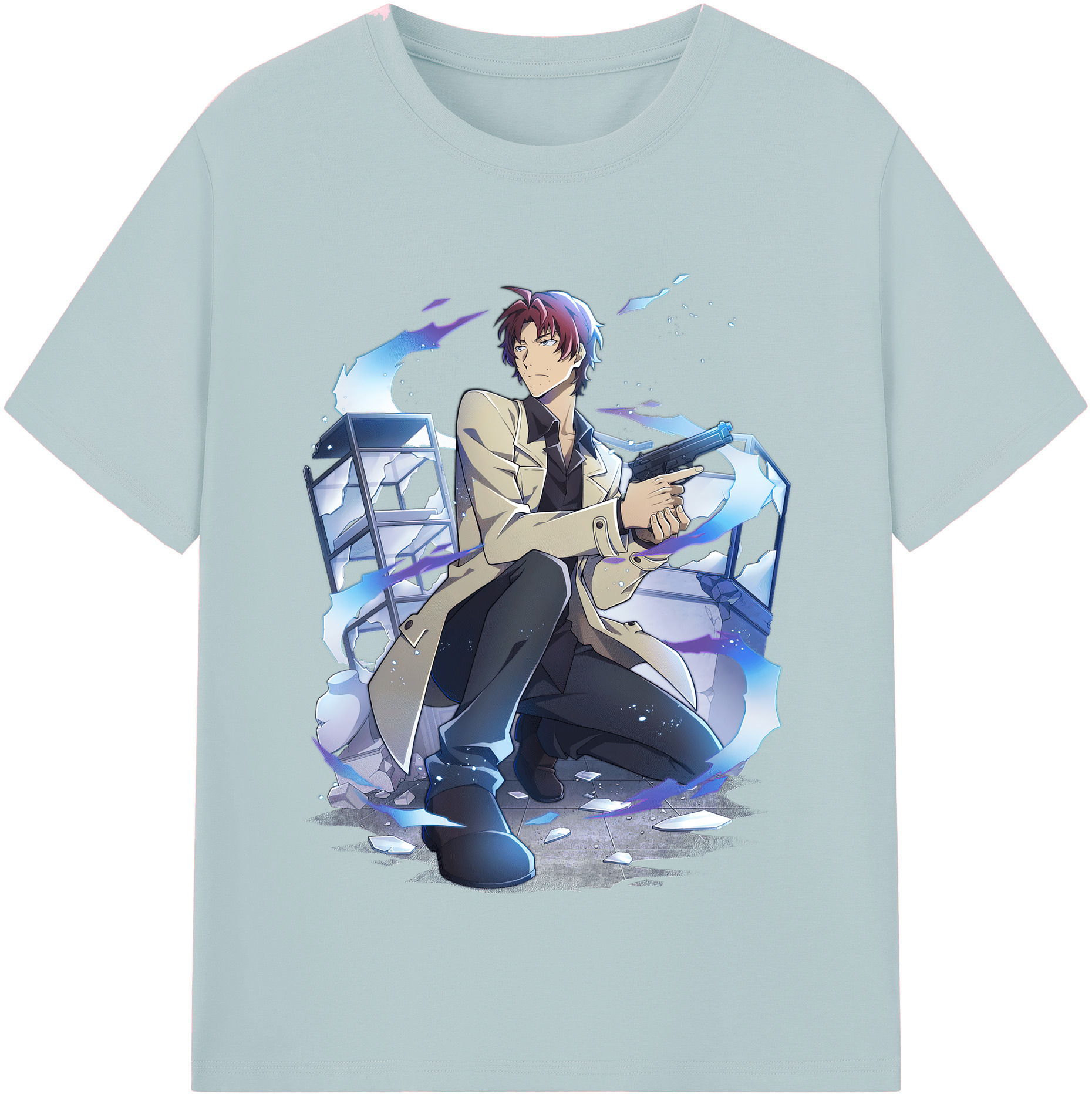 （画像用） 文豪ストレイドッグス Bungo Stray Dogs 綿100％半袖Tシャツ（フロントプリント）